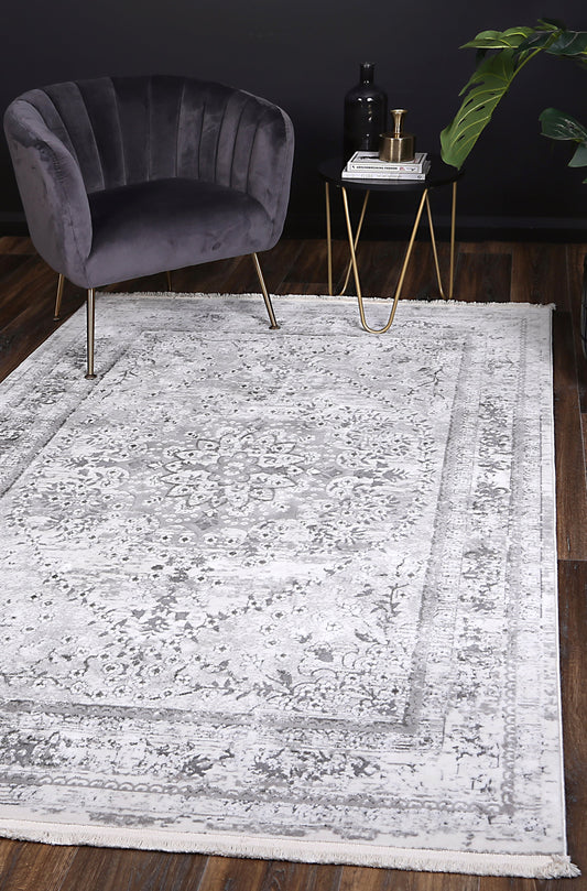 Bohemian Paradise Vintage Medalion Grey Rug - /products/cordelia-vintage-medalion-grey-rug