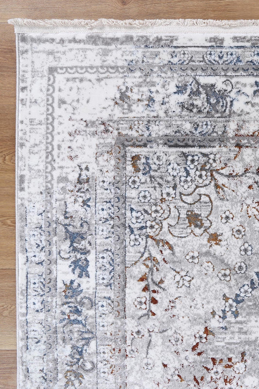 Bohemian Paradise Vintage Medalion Grey Multi Rug - /products/cordelia-vintage-medalion-grey-multi-rug