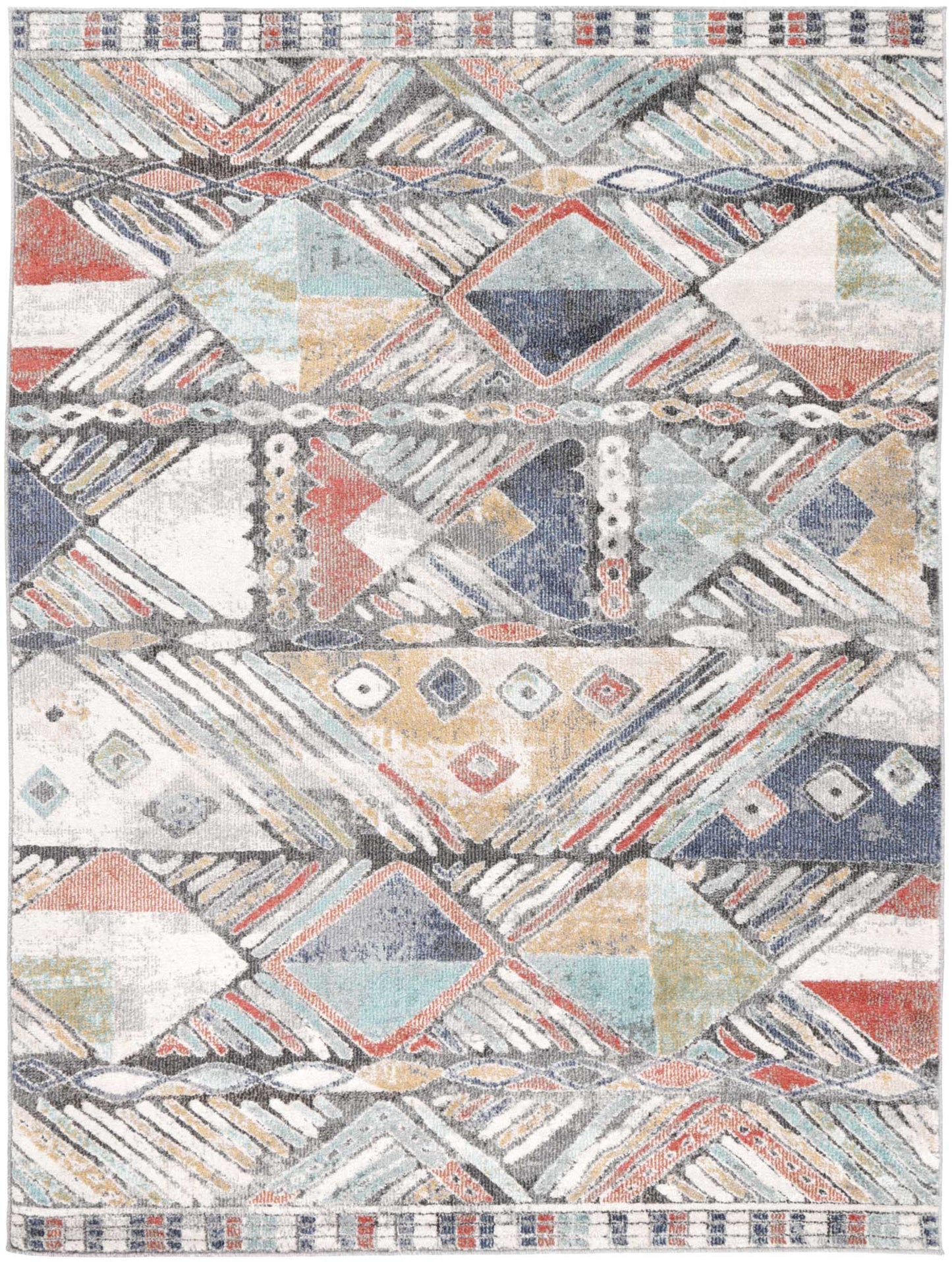 Brisbane Geometric Muted Multi Rug