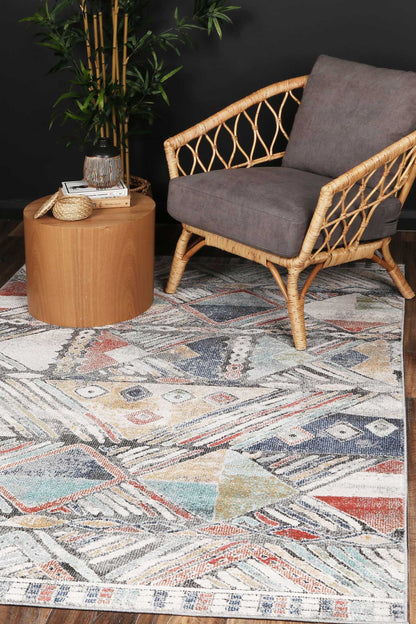 Brisbane Geometric Muted Multi Rug