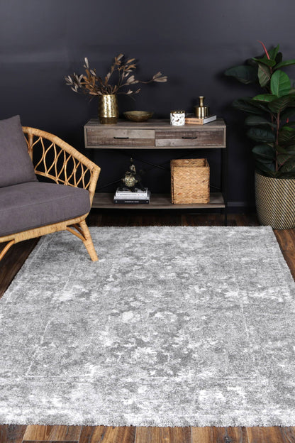 Century Claudius Grey Plush Rug