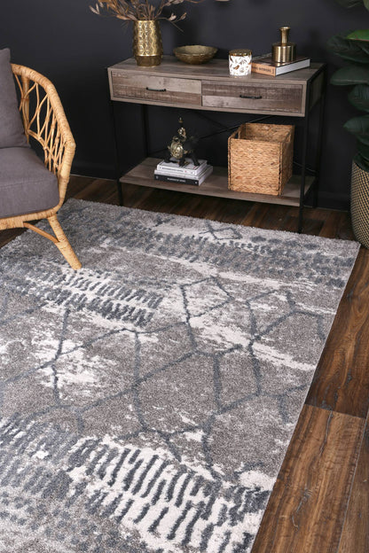 Century Aetius Grey Plush Rug