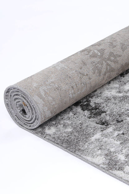 Century Nero Grey Plush Rug