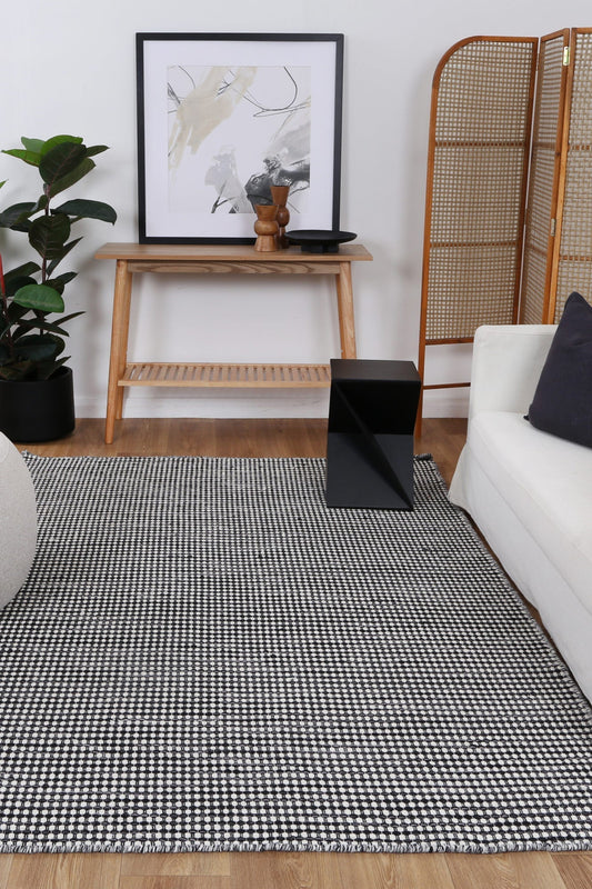 Nordic Charcoal Reversible Wool Rug - /products/scandi-charcoal-reversible-wool-rug