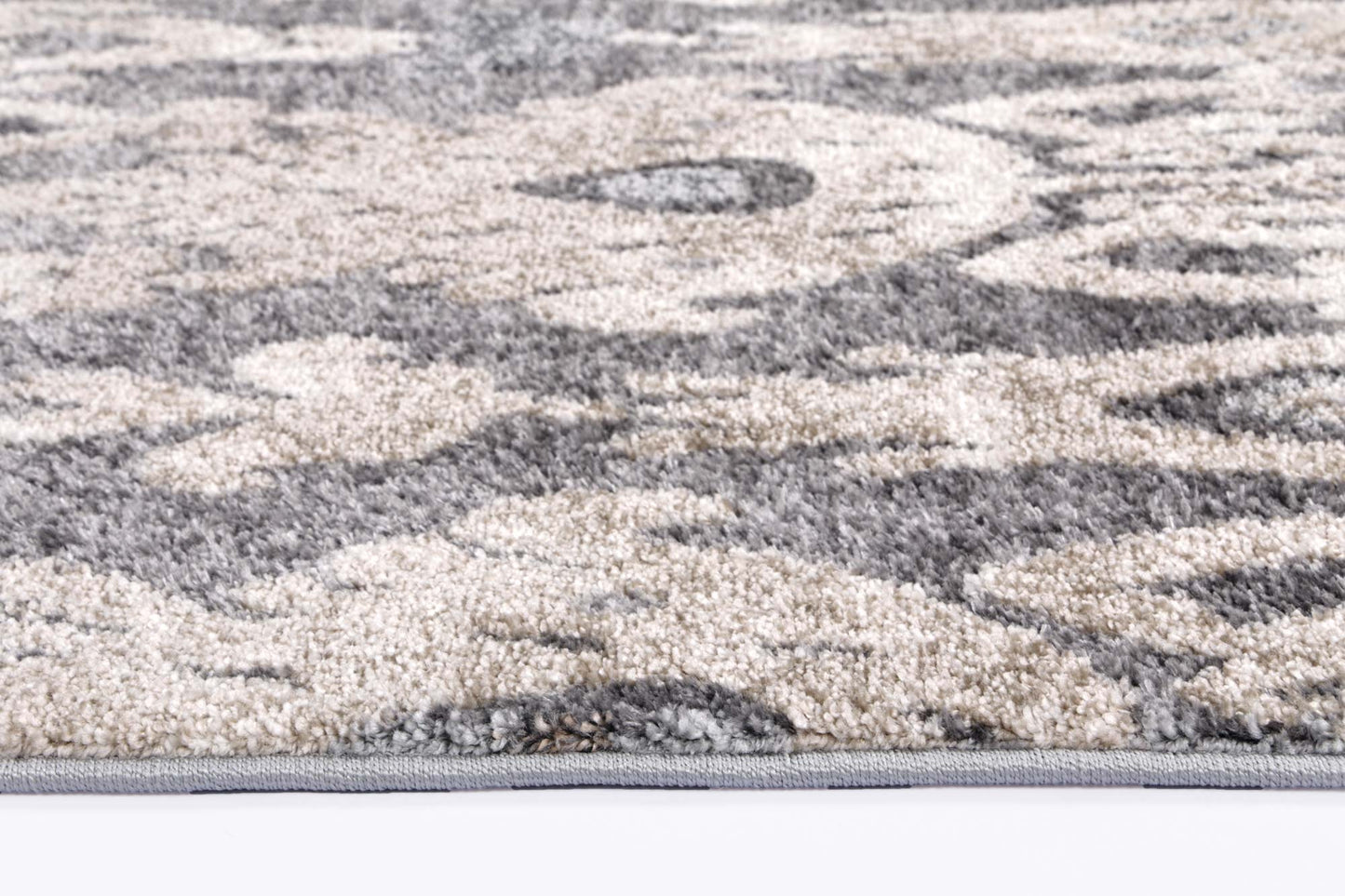 Chelsea Damask Grey Plush Rug