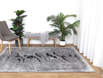 Chelsea Geode Grey Plush Rug