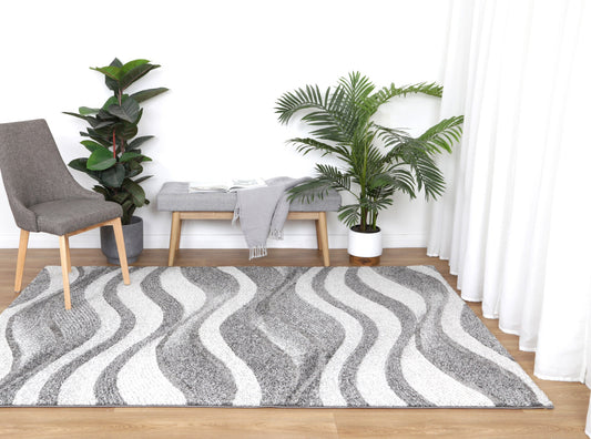 Chelsea Waves Grey Plush Rug - /products/chelsea-waves-grey-plush-rug