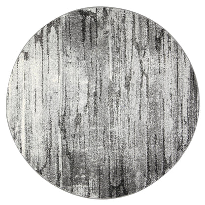 Chelsea Driftwood Grey Plush Round Rug