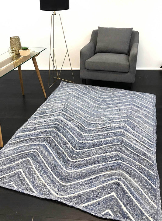 Artisan Blue Chevron RugArtisan Blue Chevron Rug - /products/artisan-blue-natural-chevron-rug