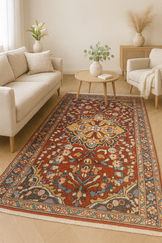 Handmade Wool Rugs OnlinePersian Herati Handmade Wool Rugs - /products/wool-silk-persian-rug-online-copy-105-x-150-cm