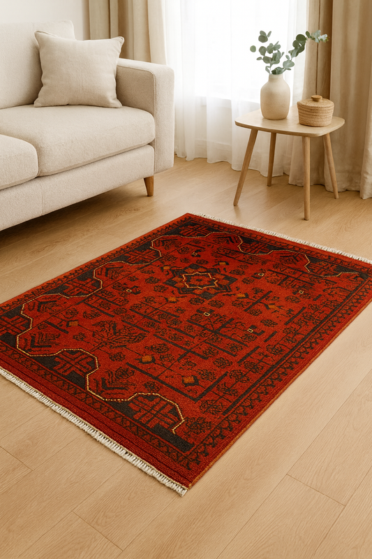 Handmade rug store CanberraHandmade Hand-Knotted Khal Rug – 130 × 82 CM - /products/hand-knotted-khal-rugs-online