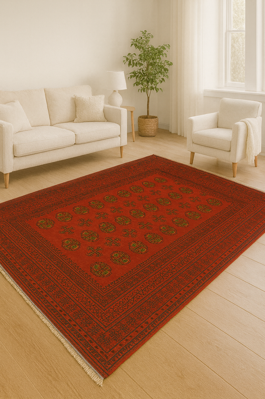 Afghan Tribal RugsBukhara Handwoven Adraskan Tribal Rugs - /products/bukhara-adraskan-tribal-rugs-110-x-180-cm