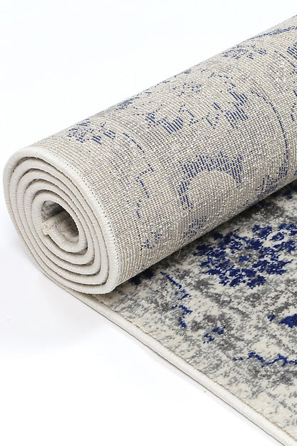 Delicate Cassandra Blue & Ivory Rug