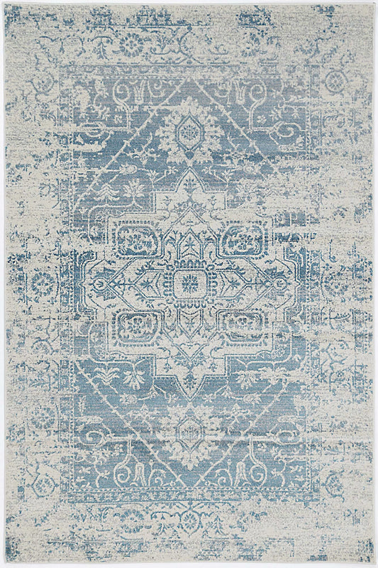 Delicate Audrey Ivory & Blue RugDelicate Audrey Ivory & Blue Rug - /products/delicate-audrey-ivory-blue-rug