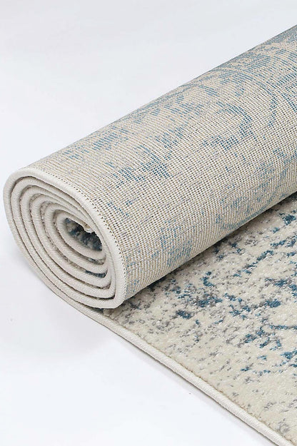 Delicate Audrey Ivory & Blue Rug