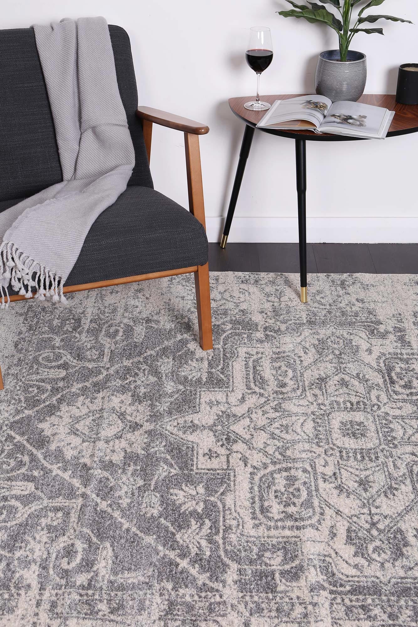 Delicate Audrey Ivory & Grey Rug