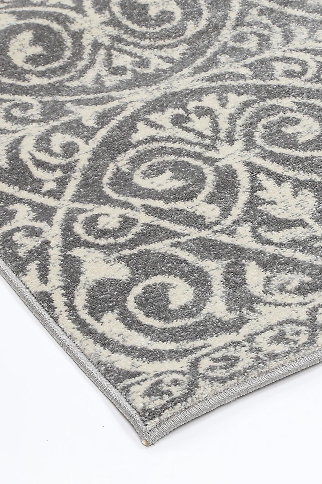 Delicate Katherine Grey & Ivory Rug