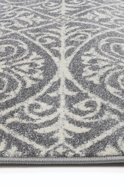 Delicate Katherine Grey & Ivory Rug