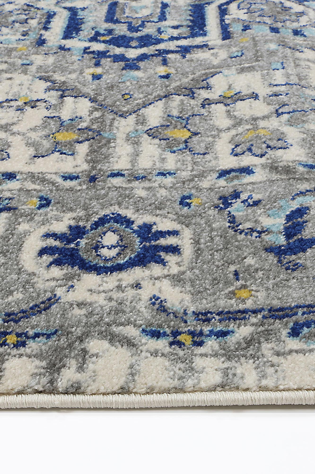 Delicate MeMontana Ivory & Blue Rug