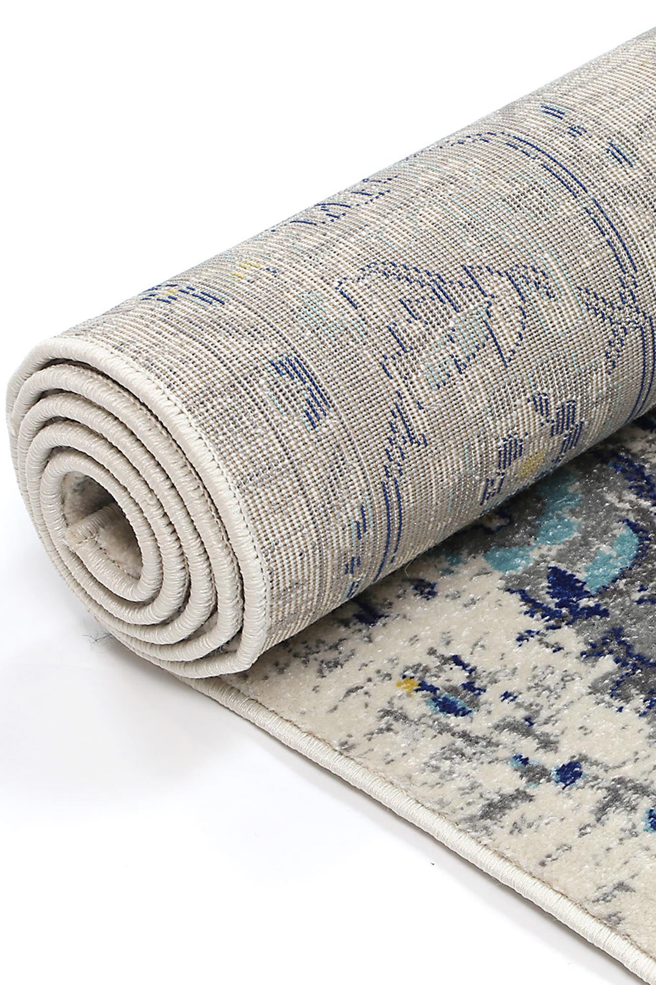 Delicate MeMontana Ivory & Blue Rug