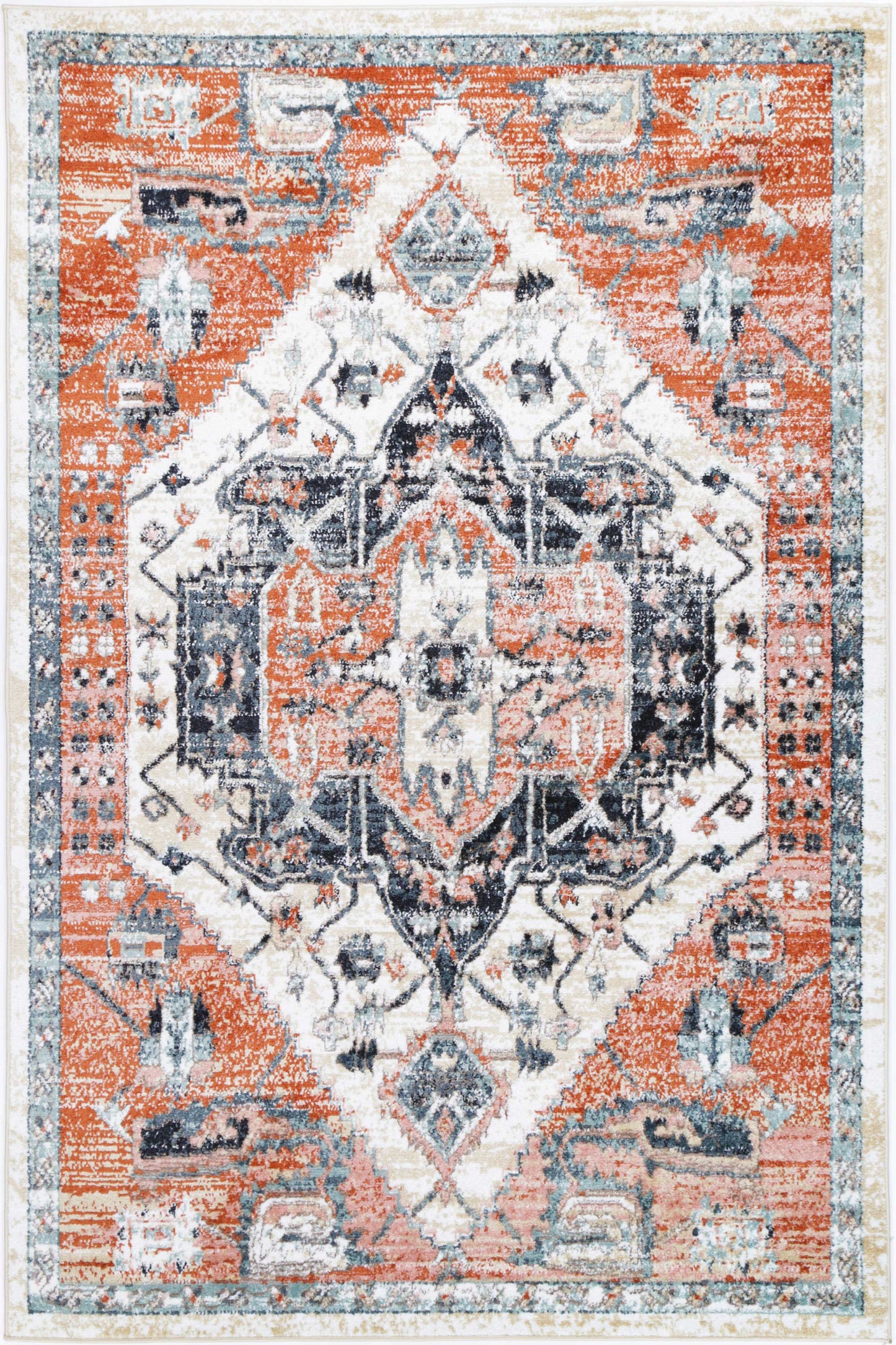 Estate Xanadu Traditional Terracotta Rug