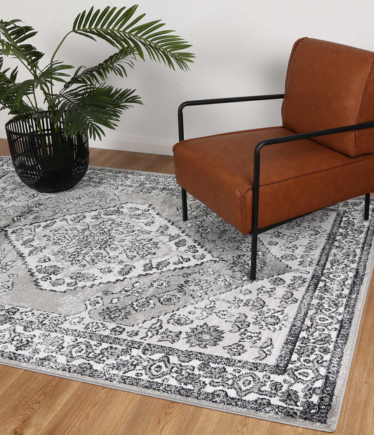 Estate Safra Traditional Grey Rug - /products/estate-esta09-grey