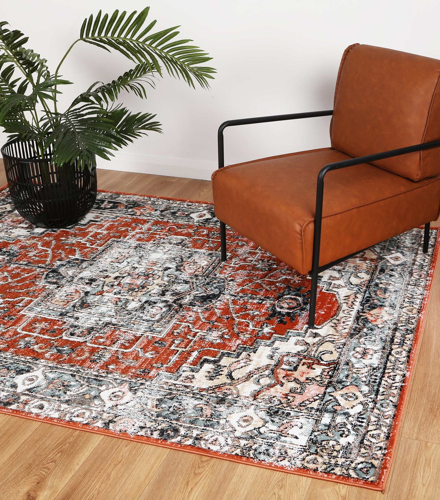 Estate Atherton Traditional Terracotta Rug