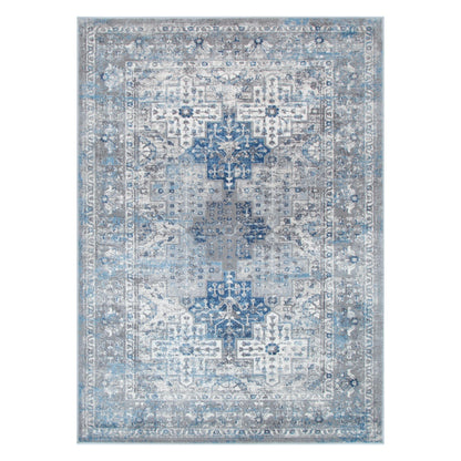 Expressions Navy Blue Oriental Rug