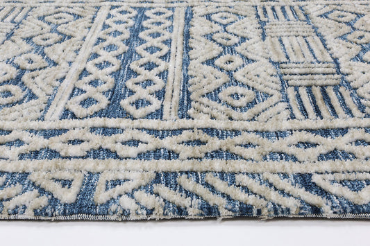 Amritsar Glenroy Navy Tribal Rug - /products/amritsar-glenroy-navy-tribal-rug