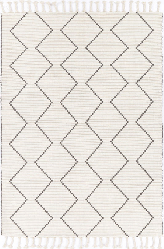 Goa Zig-Zag Wool Blend Cream RugGoa Zig-Zag Wool Blend Cream Rug - /products/goa-d2-cream