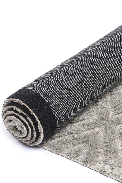 Goa Diamond Wool Blend Grey Rug