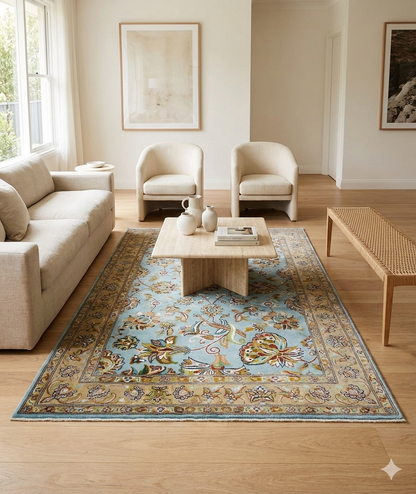 This attractive piece is SILK on SILK with quality of 24 x 24