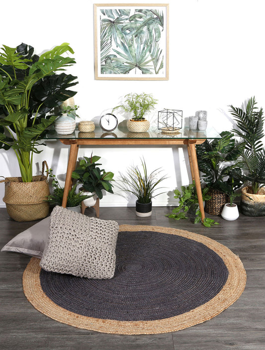 Hampton Centre Grey Jute Round Rug - /products/hampton-centre-grey-jute-round-rug-discontinued