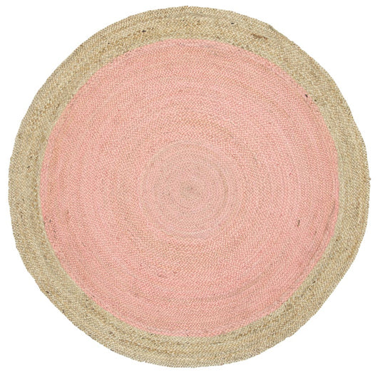 Hampton Centre Pink Jute Round RugHampton Centre Pink Jute Round Rug - /products/hampton-centre-pink-jute-round-rug