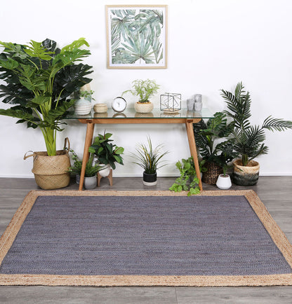 Hampton Centre Grey Jute Rug