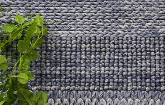 Harlow Grace Blue Wool Blend Rug - /products/zayna-grace-blue-wool-blend-rug