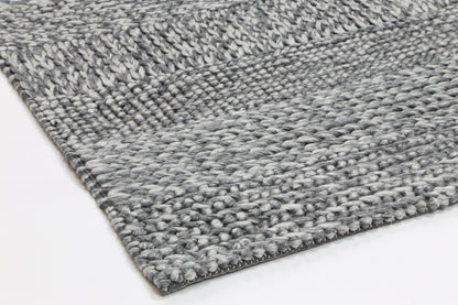 Harlow Grace Charcoal Wool Blend Rug