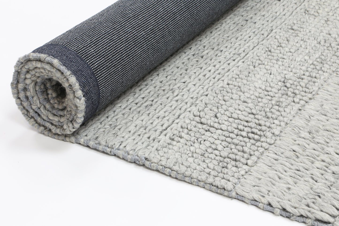 Harlow Grace Grey Wool Blend Rug