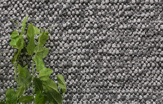 Harlow Loopy Charcoal Wool Blend Rug - /products/zayna-loopy-charcoal-wool-blend-rug