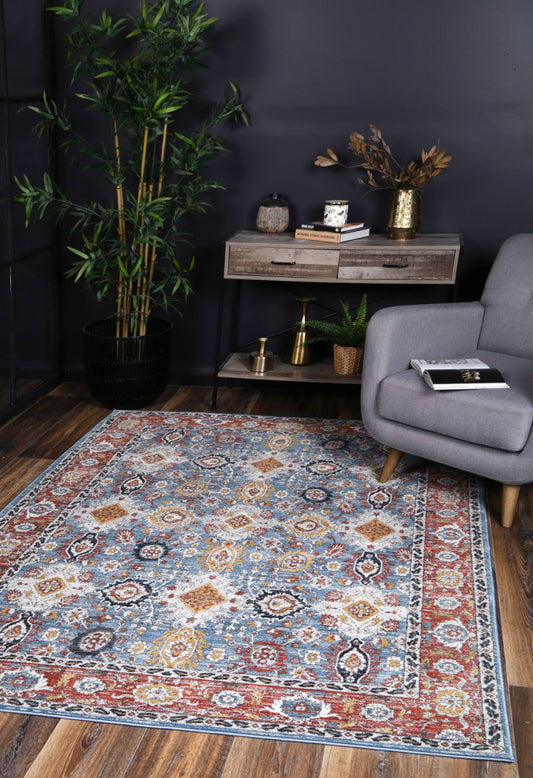 Havana Papian Transitional Charcoal & Blue Rug - /products/havana-papian-transitional-charcoal-blue-rug