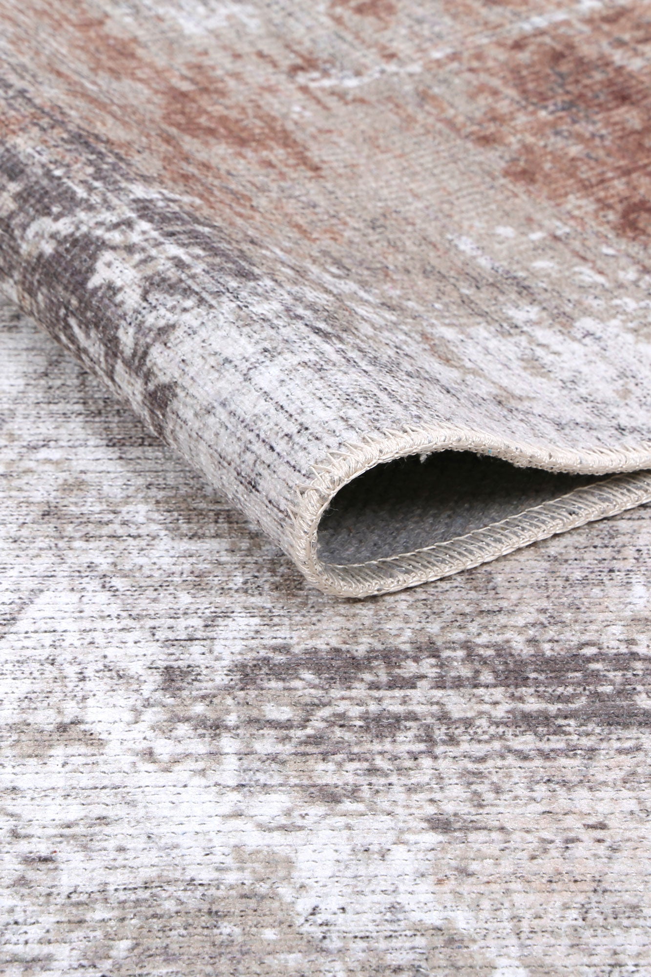 Hobart Limestone Machine Washable Rug