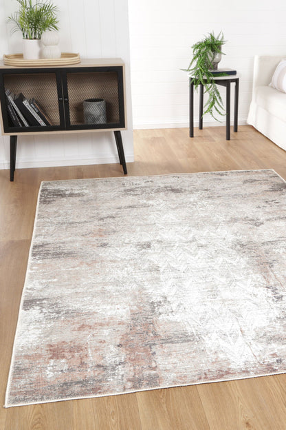 Hobart Limestone Machine Washable Rug