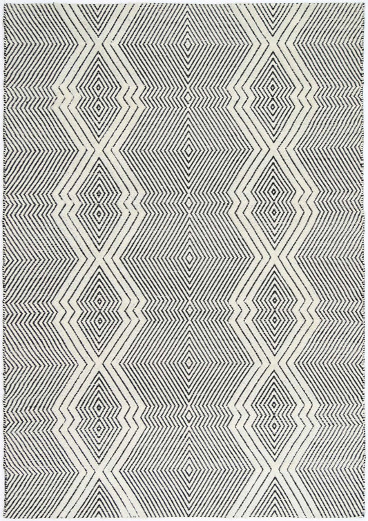 Himalaya Saw Tribal Ivory Wool  RugHimalaya Saw Tribal Ivory Wool  Rug - /products/kaiden-saw-ivory-wool-rug