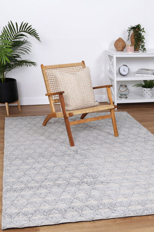 Himalaya Mosaic Tribal Grey Wool Rug - /products/himalaya-1100-grey
