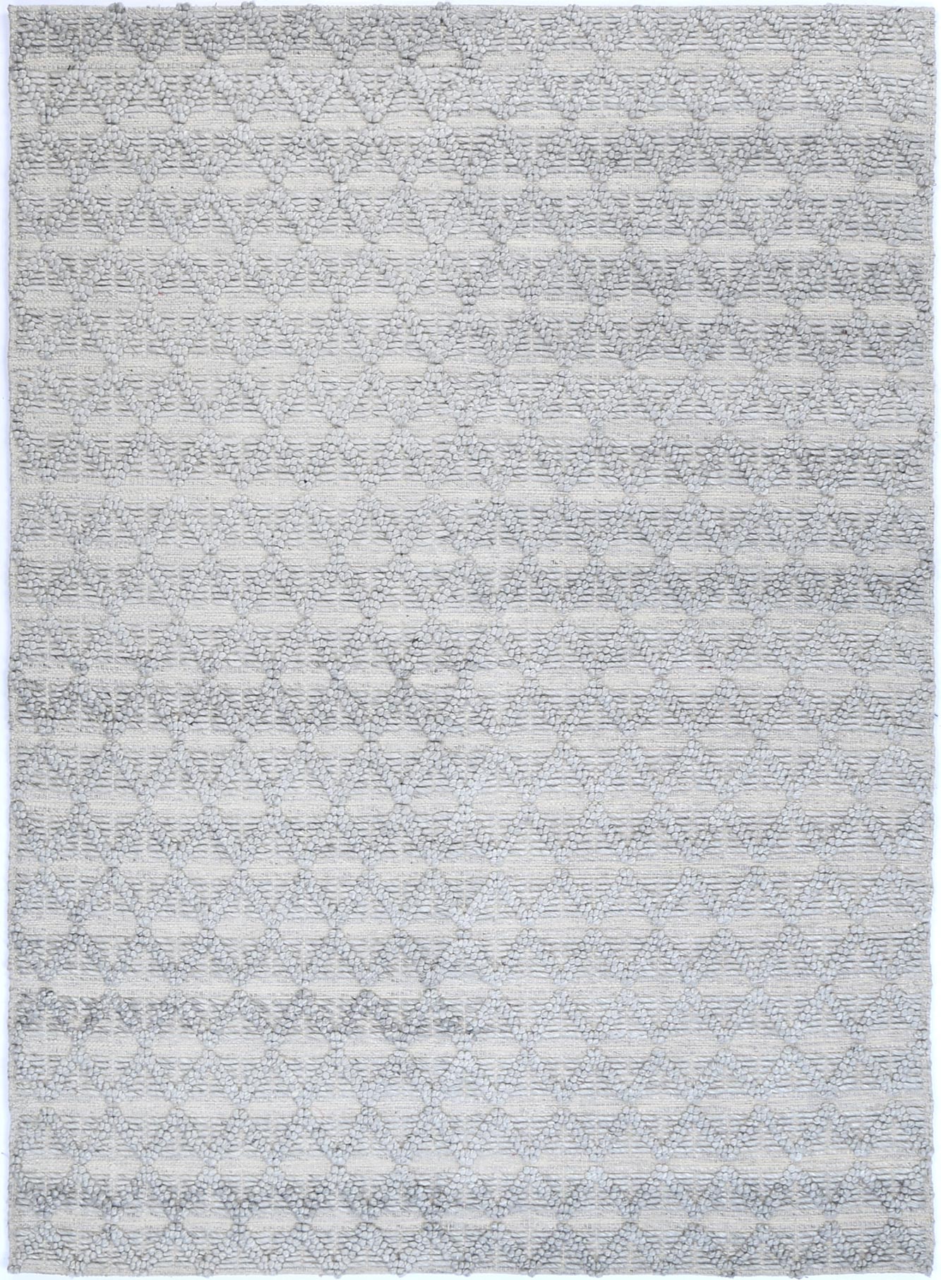 Himalaya Mosaic Tribal Grey Wool Rug