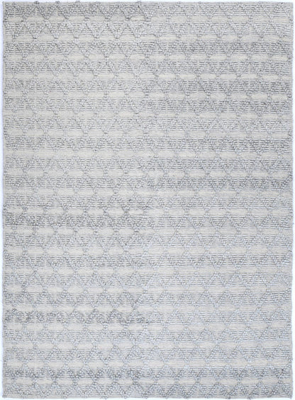 Himalaya Mosaic Tribal Grey Wool Rug