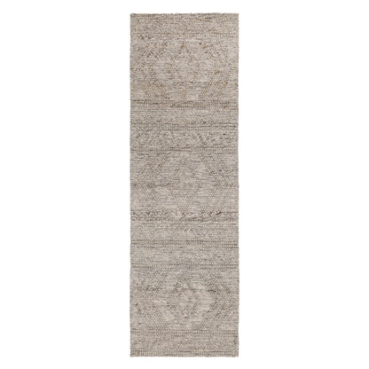 Himalaya Lattice Tribal Ash Wool Rug