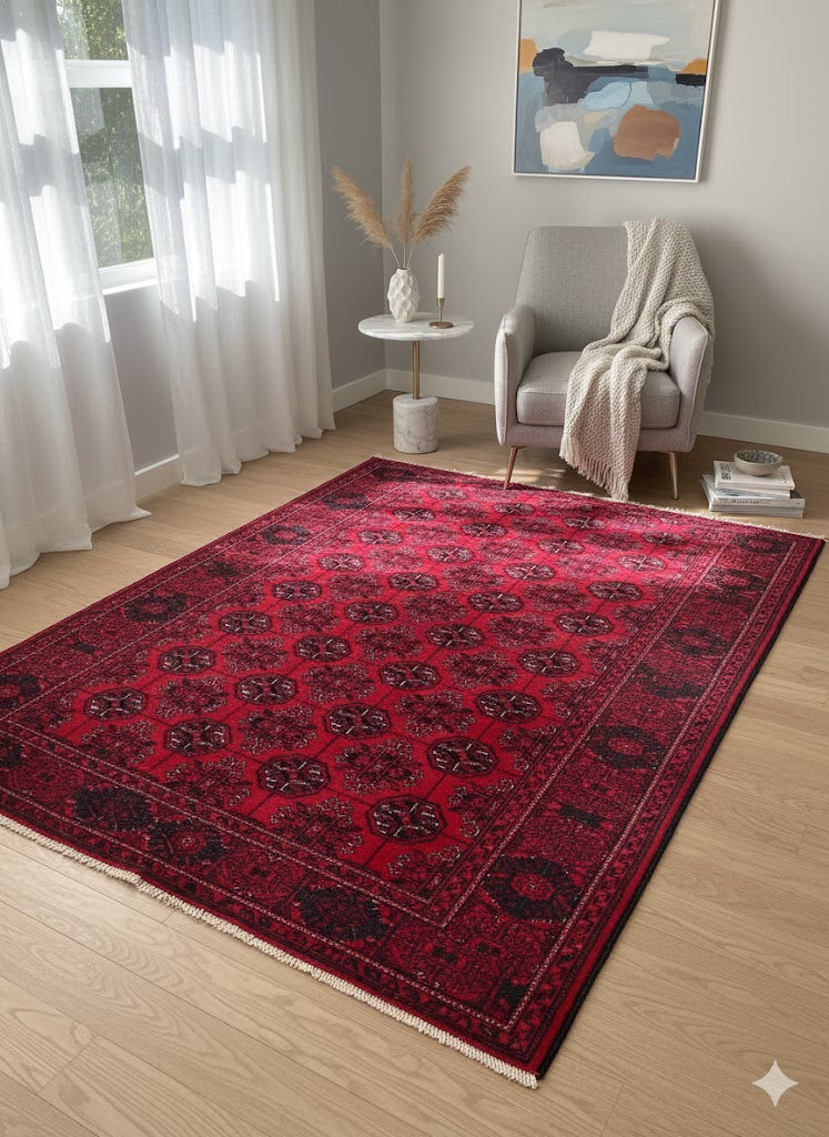 Handwoven Tribal Pattern Rug