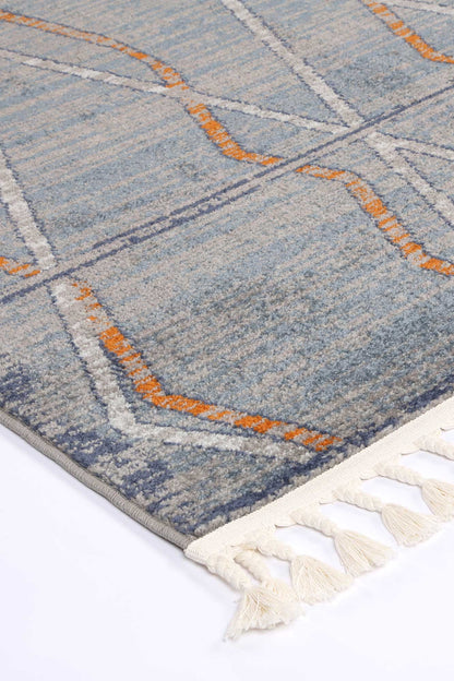 Inca Catarpe Blue Contemporary Rug