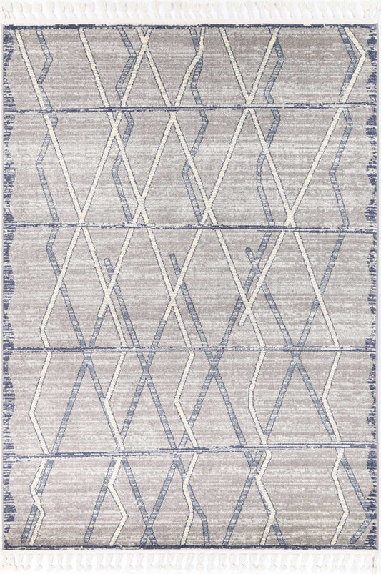 Inca Tupzia Blue & Grey Contemporary RugInca Tupzia Blue & Grey Contemporary Rug - /products/inca-inca14-grey